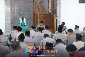 Siraman Rohani di Masjid Al Fitrah Polres Lebak, Personil Antusias Ikuti Ceramah Ustadz Abdurahman